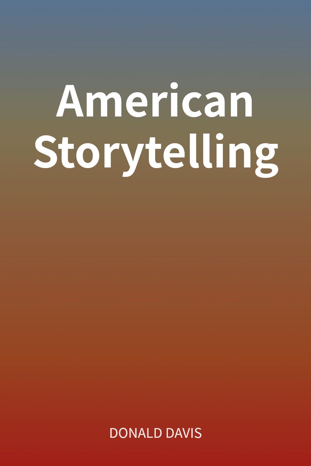 American Storytelling cover