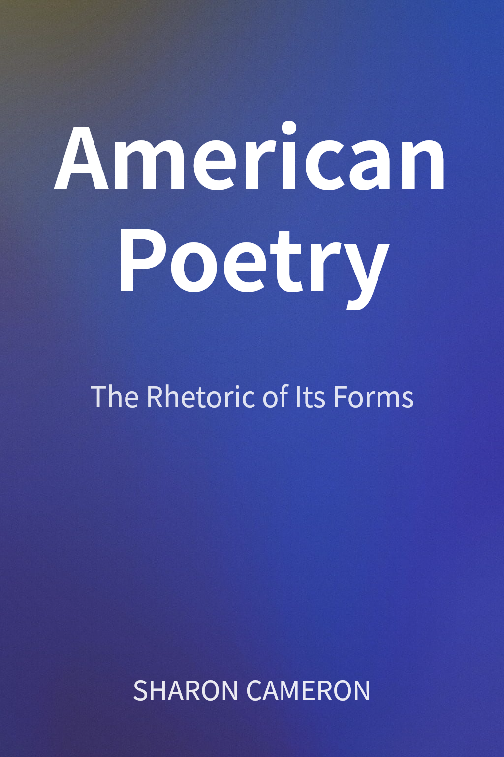 American Poetry cover