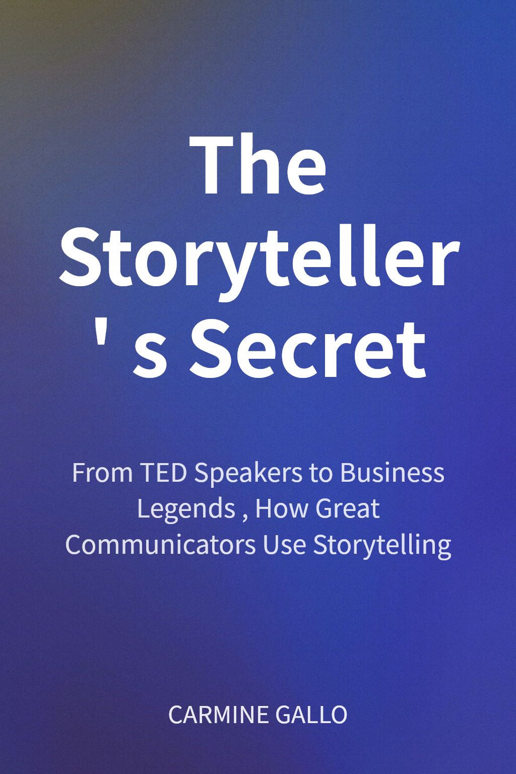 The Storyteller's Secret cover