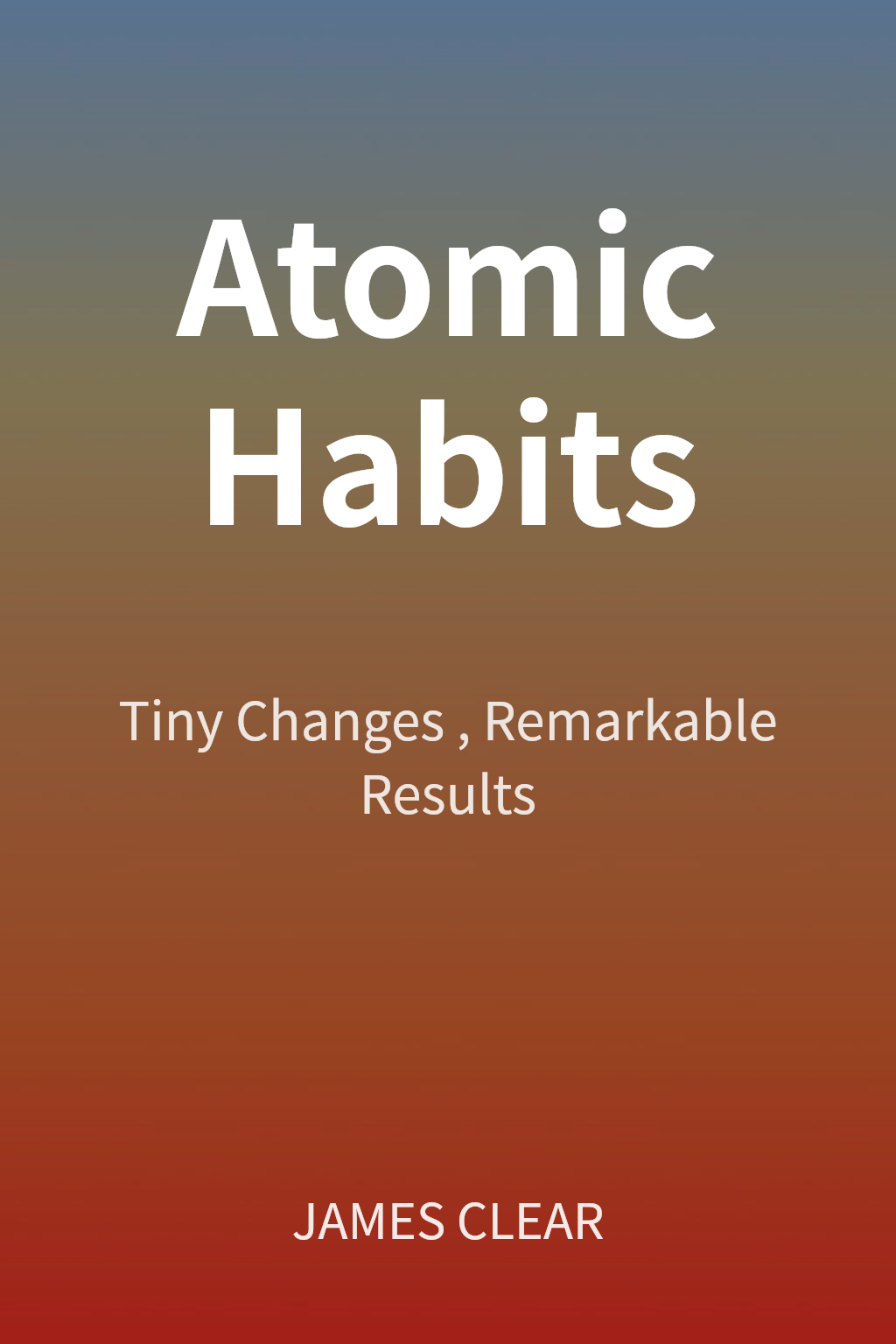 Atomic Habits cover
