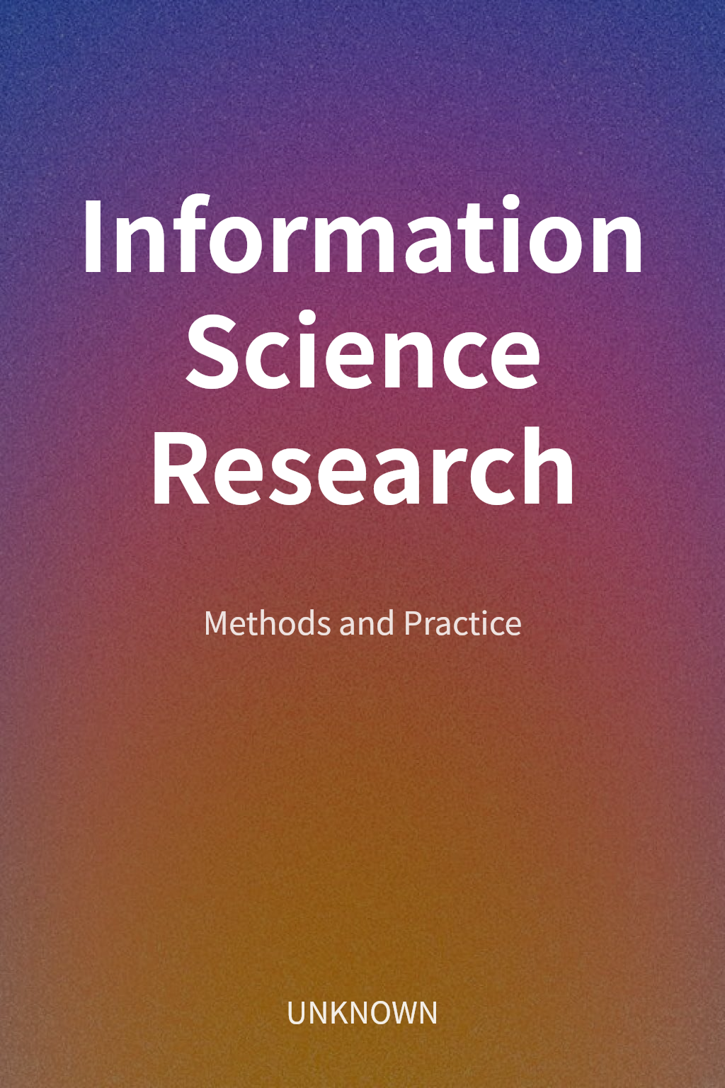Information Science Research cover