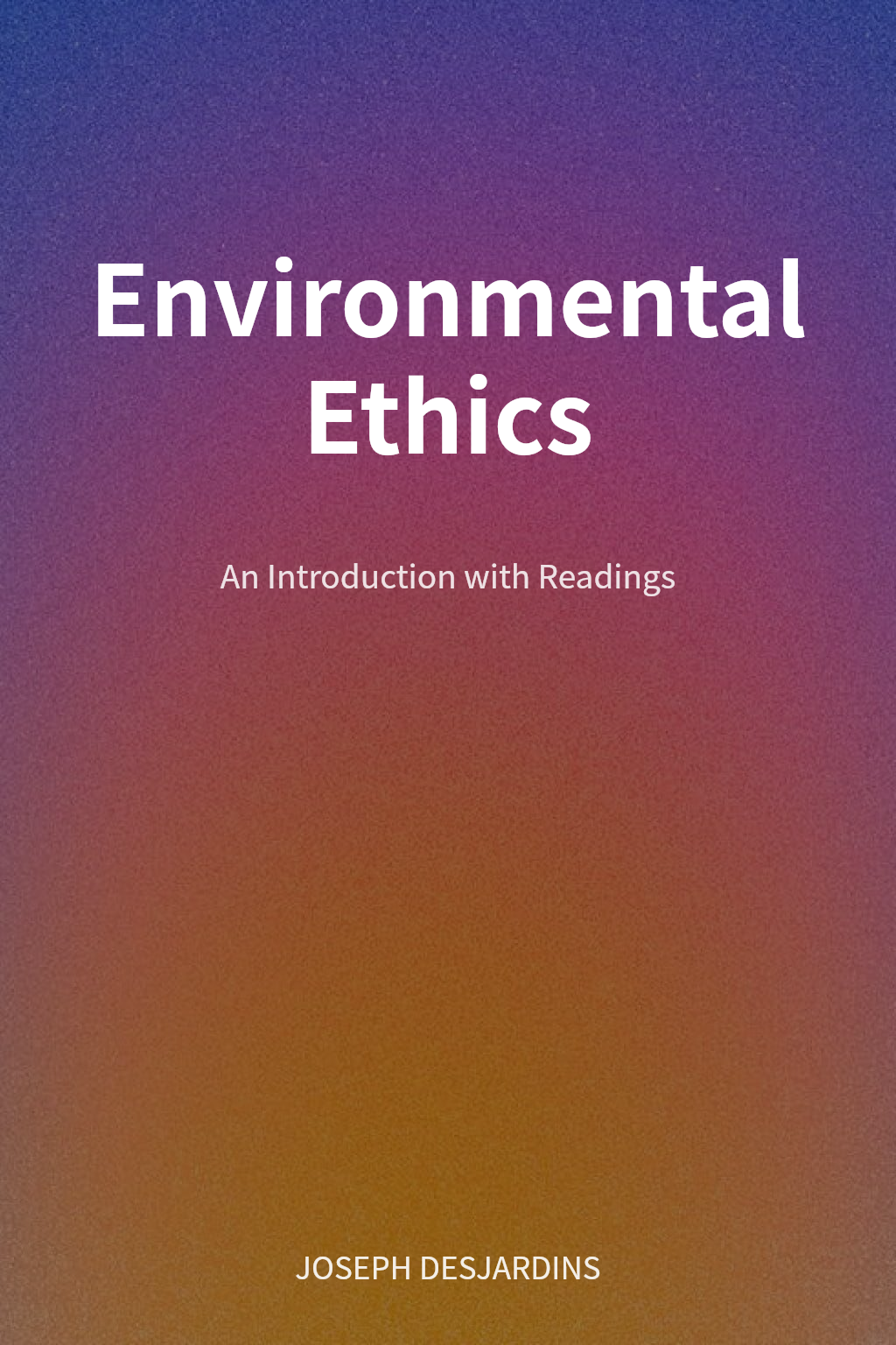 Environmental Ethics cover
