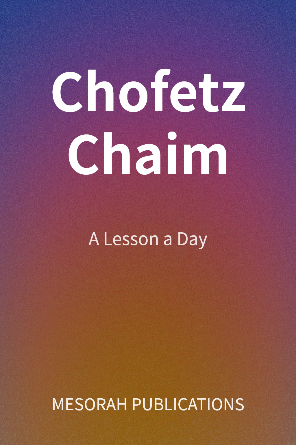 Chofetz Chaim cover