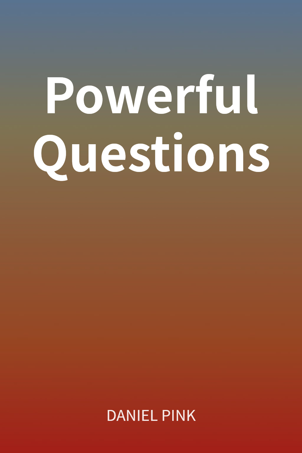 Powerful Questions cover