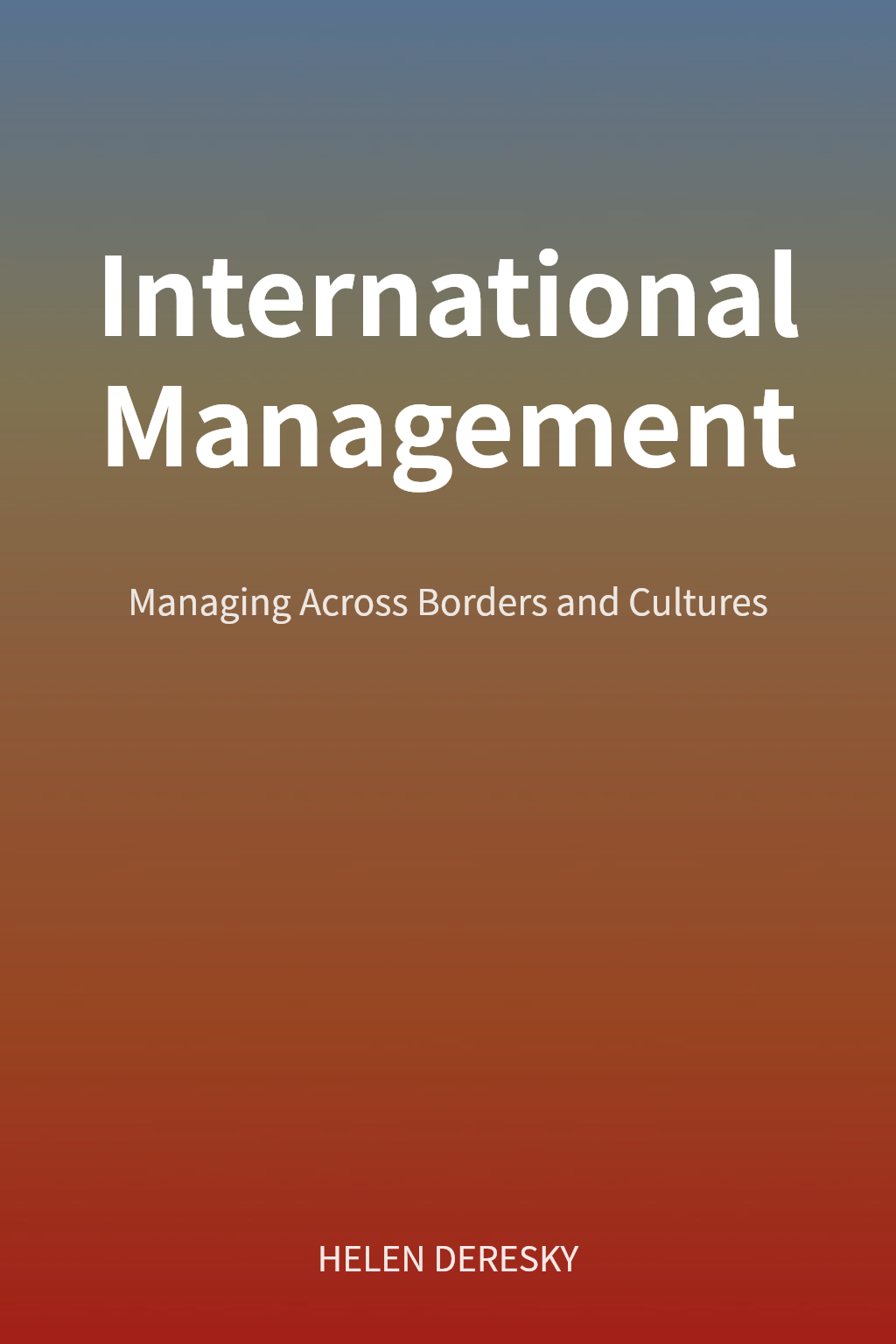 International Management cover