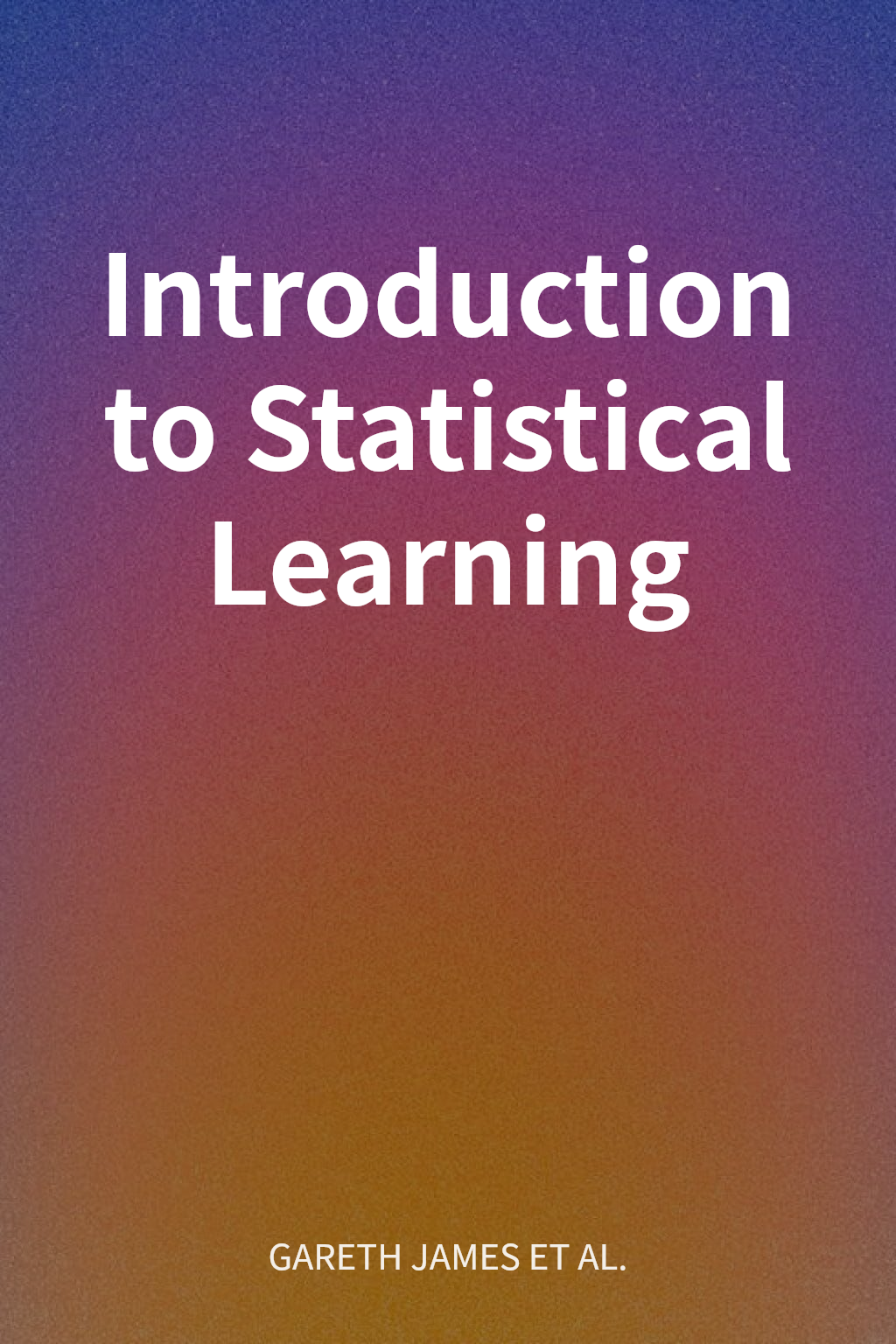 Introduction to Statistical Learning cover