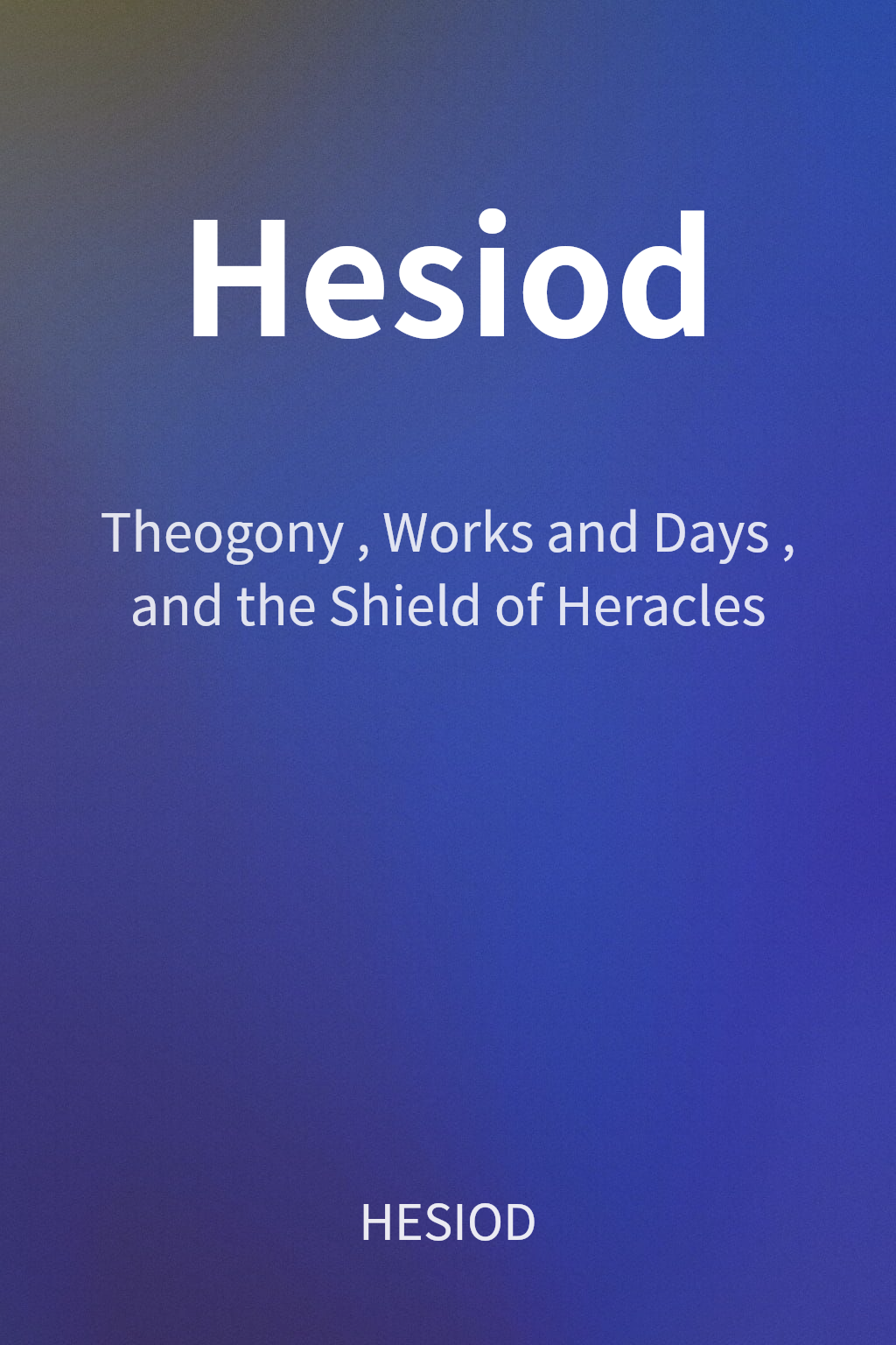 Hesiod cover