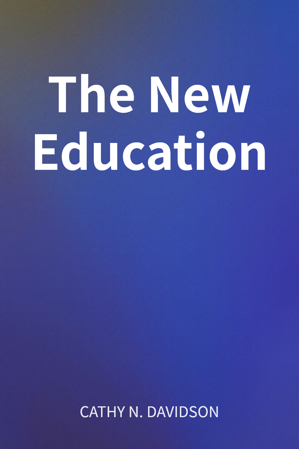 The New Education cover