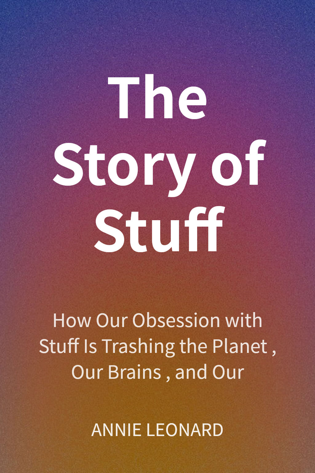 The Story of Stuff cover