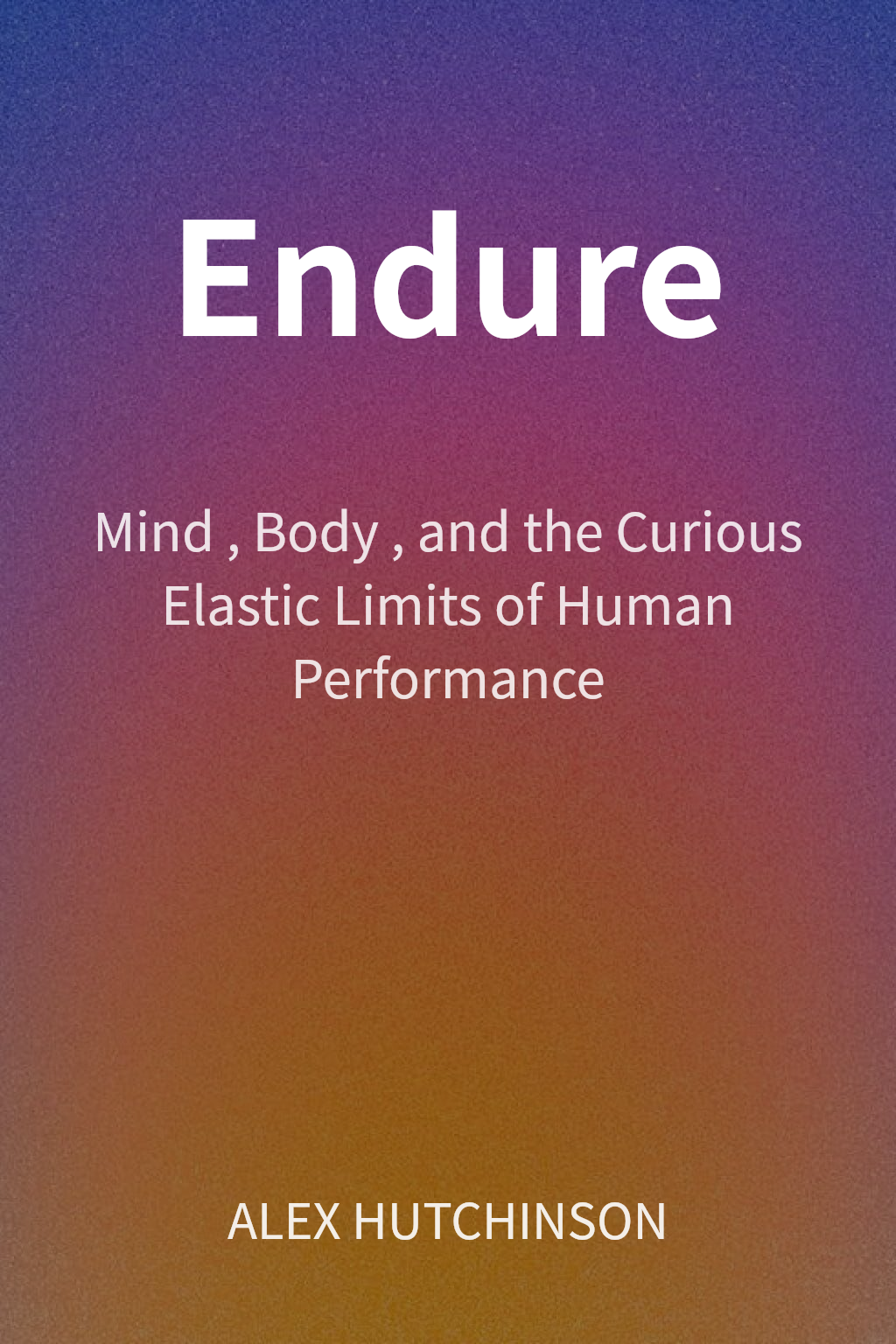 Endure cover