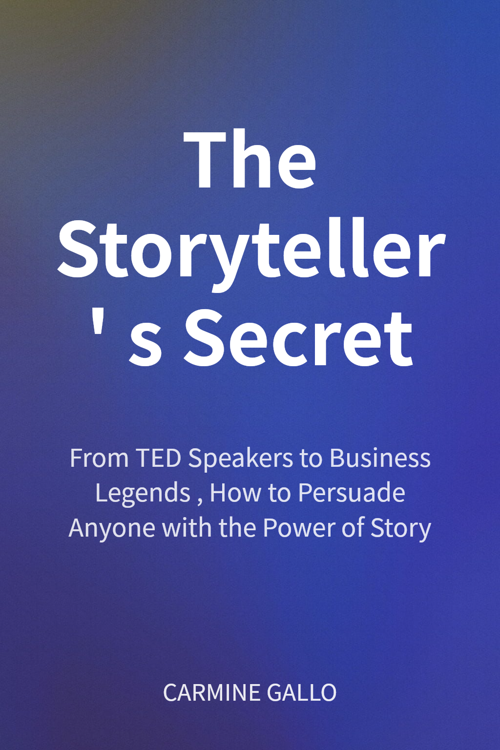 The Storyteller's Secret cover