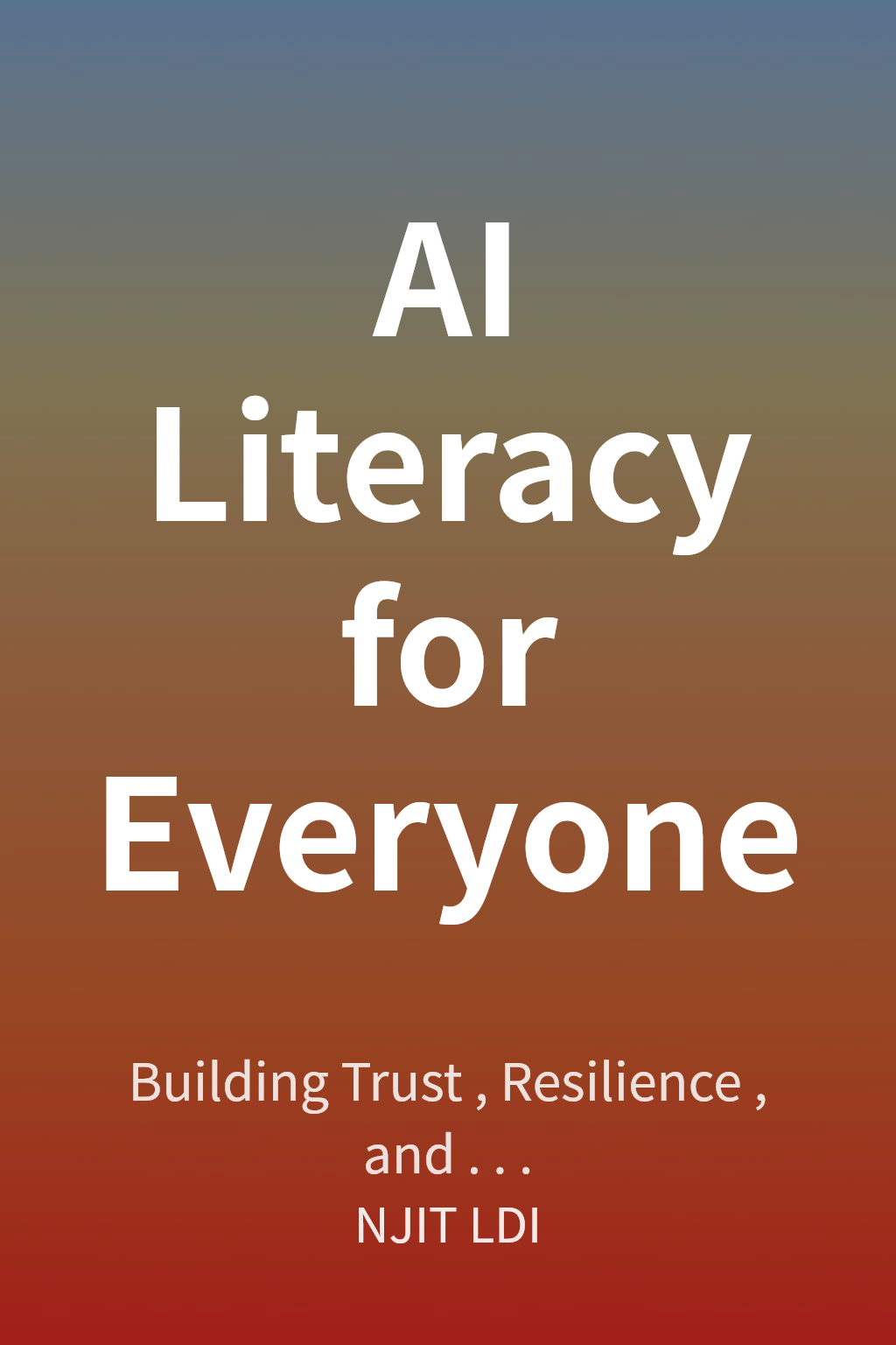 AI Literacy for Everyone cover