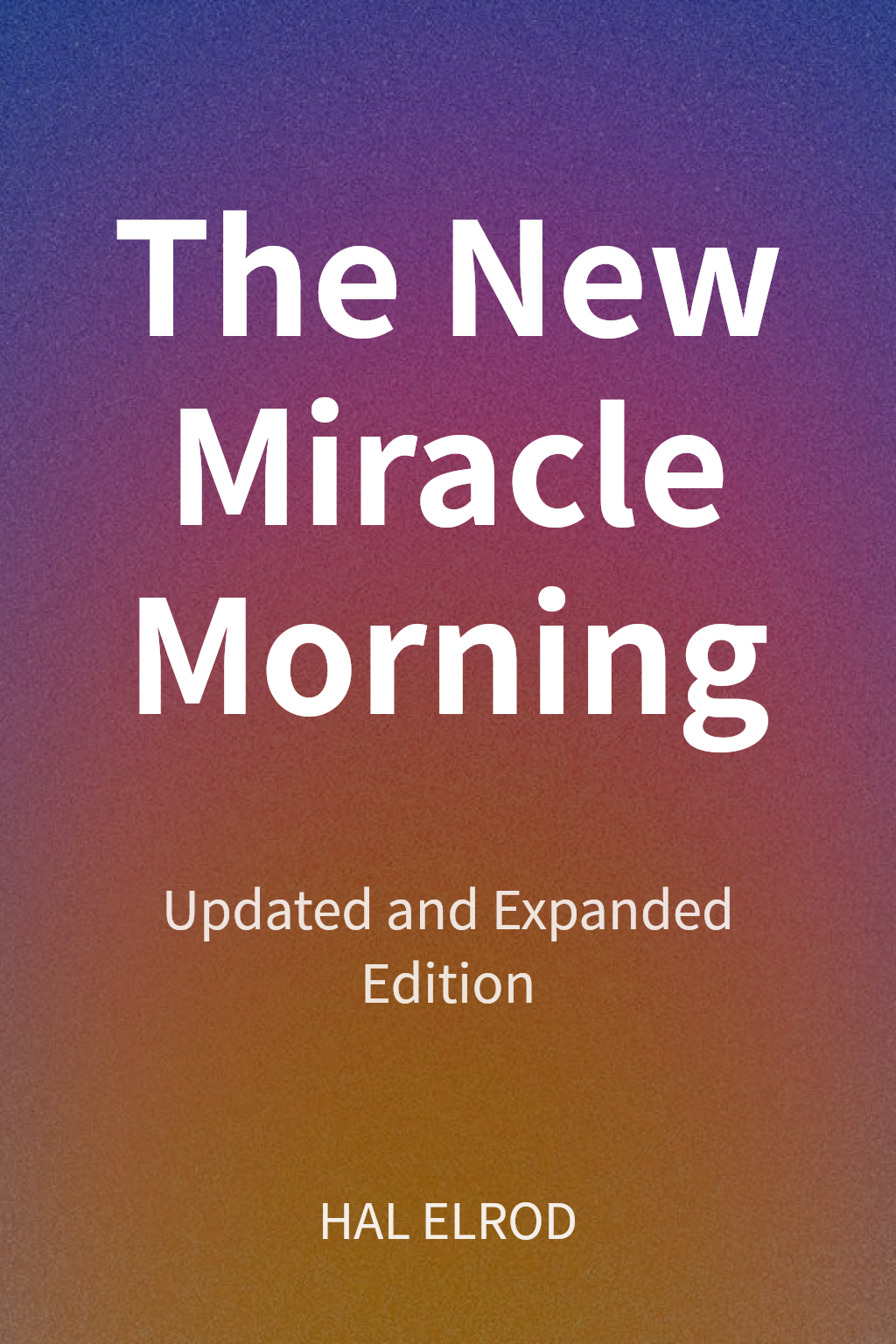 The New Miracle Morning cover