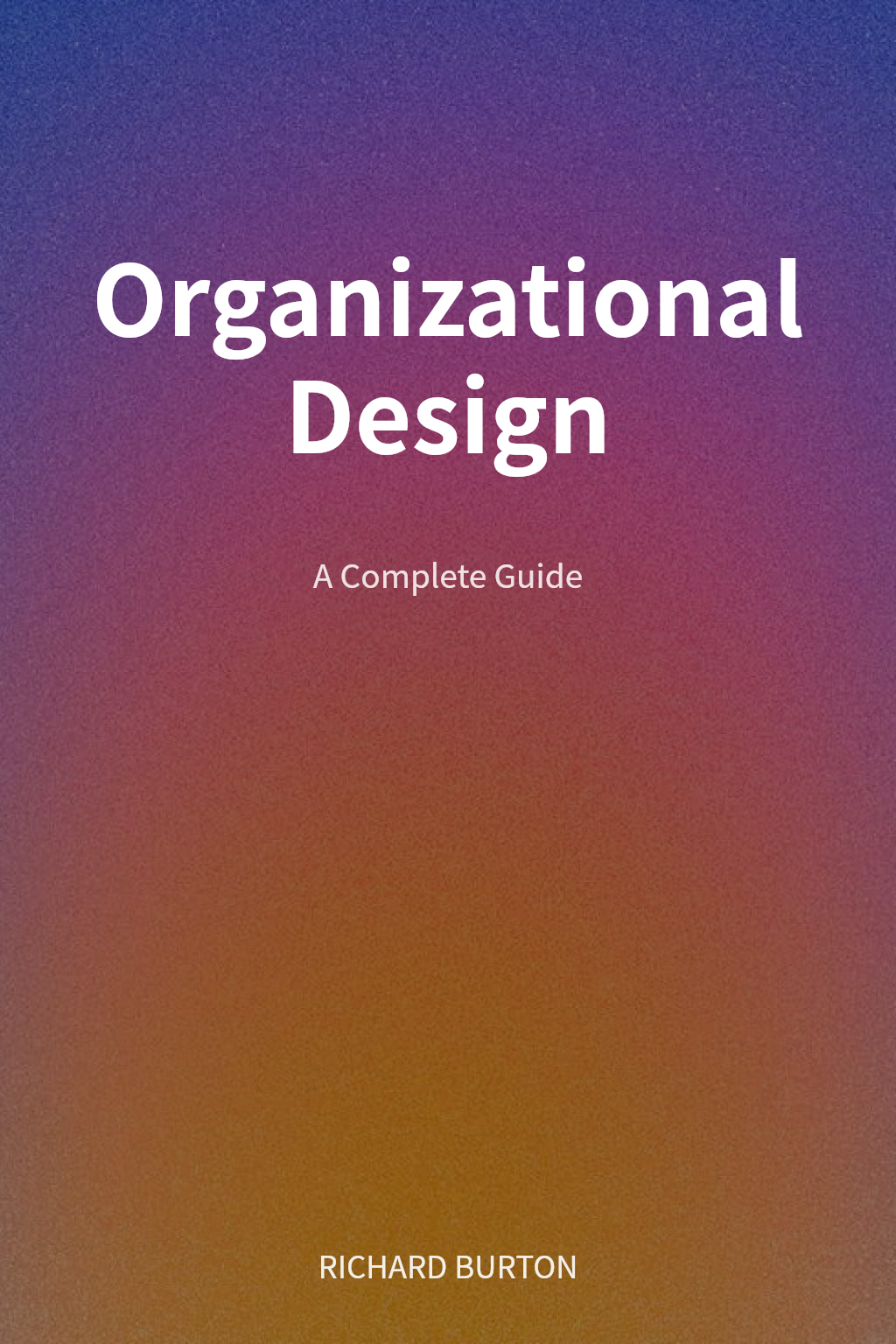 Organizational Design cover