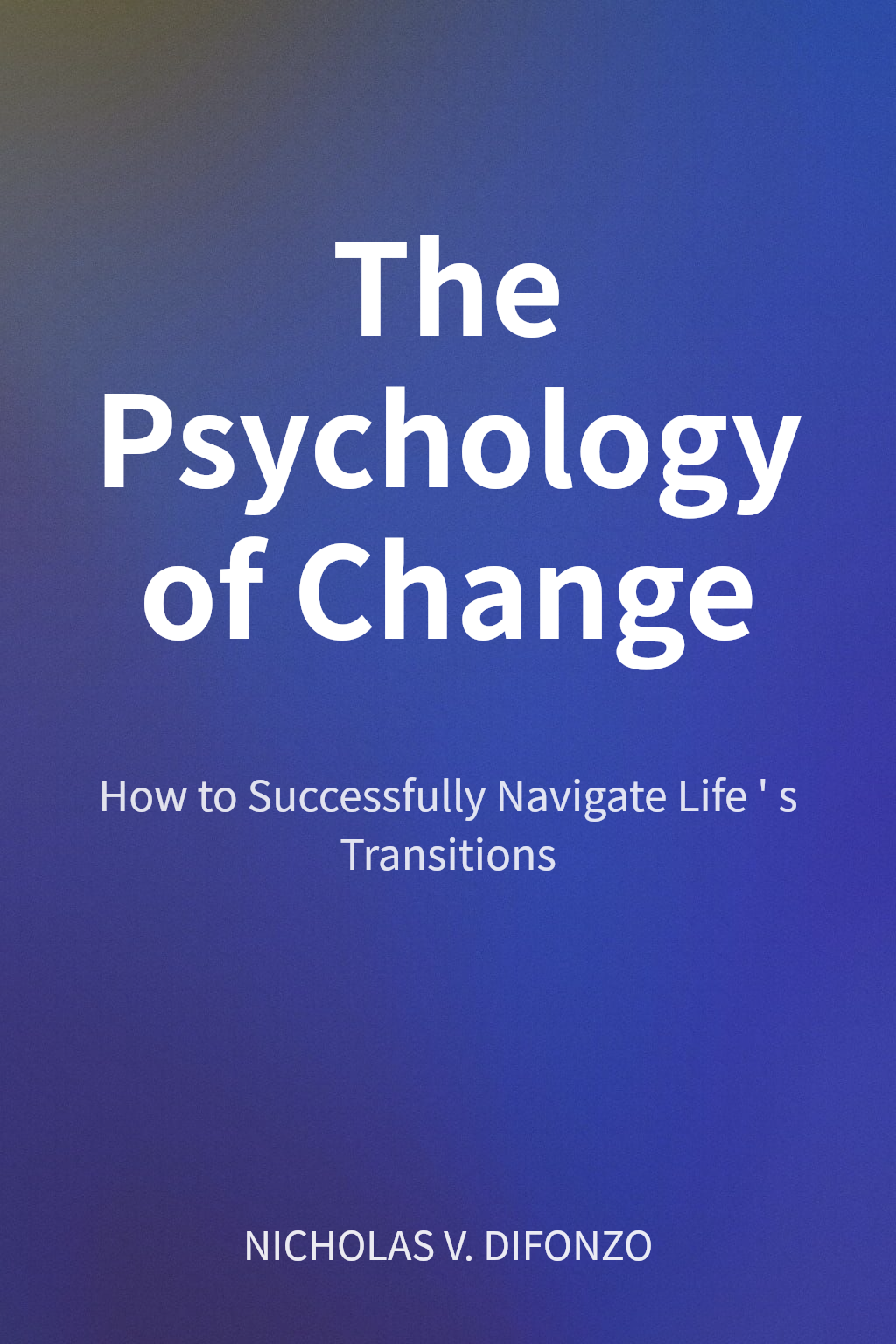 The Psychology of Change cover
