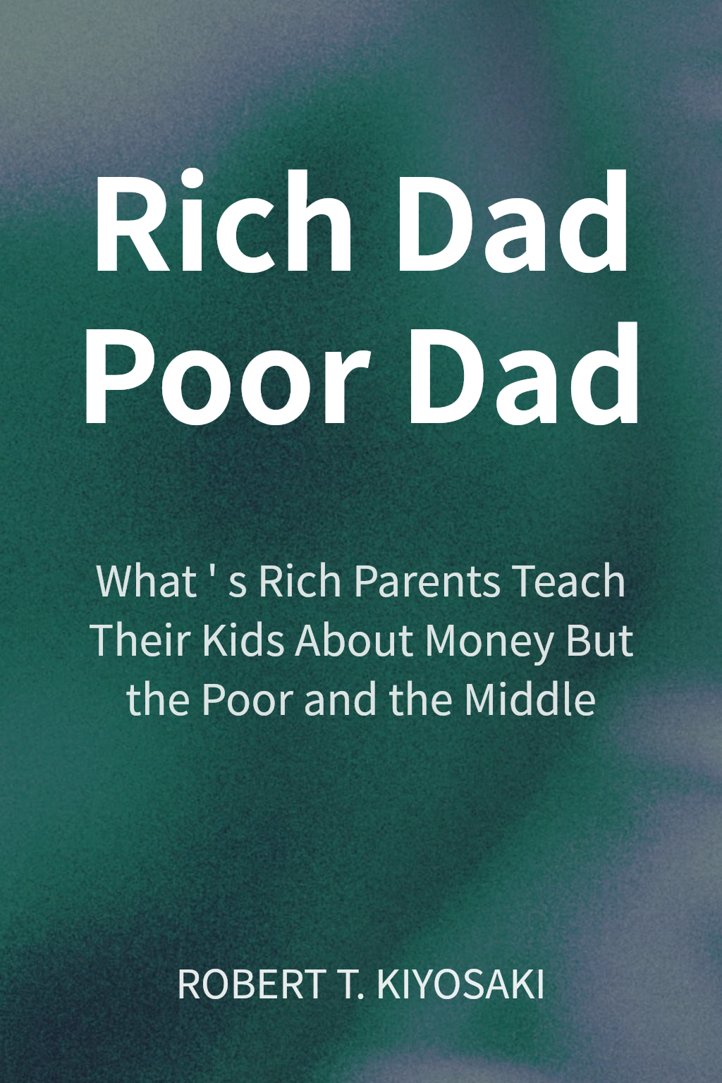 Rich Dad Poor Dad cover