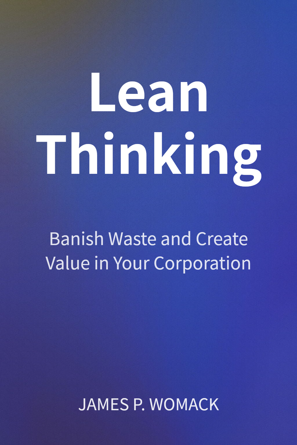 Lean Thinking cover