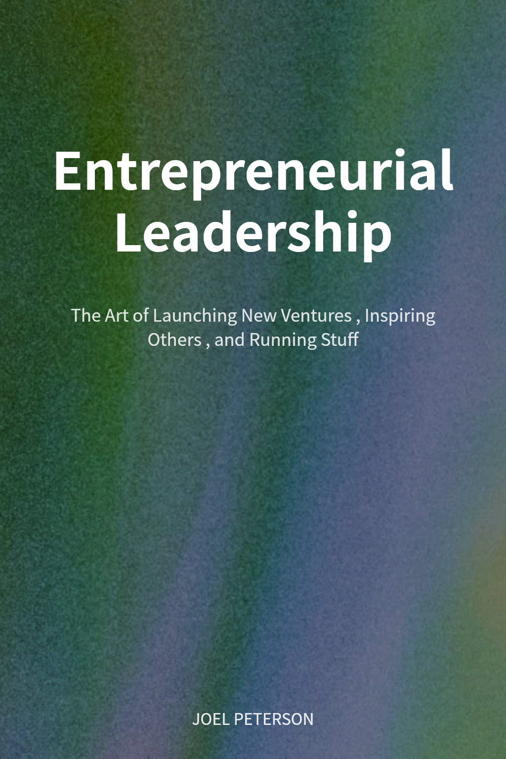 Entrepreneurial Leadership 封面
