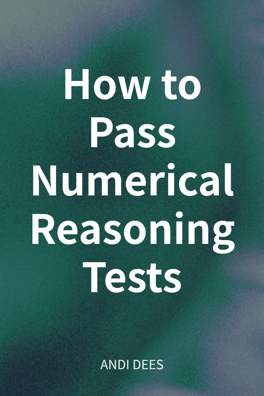 How to Pass Numerical Reasoning Tests cover