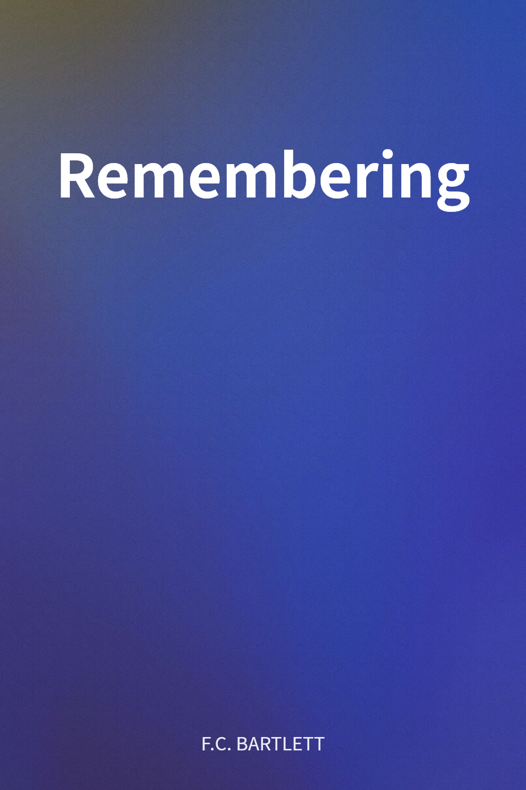 Remembering cover