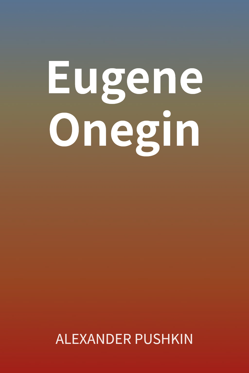 Eugene Onegin cover