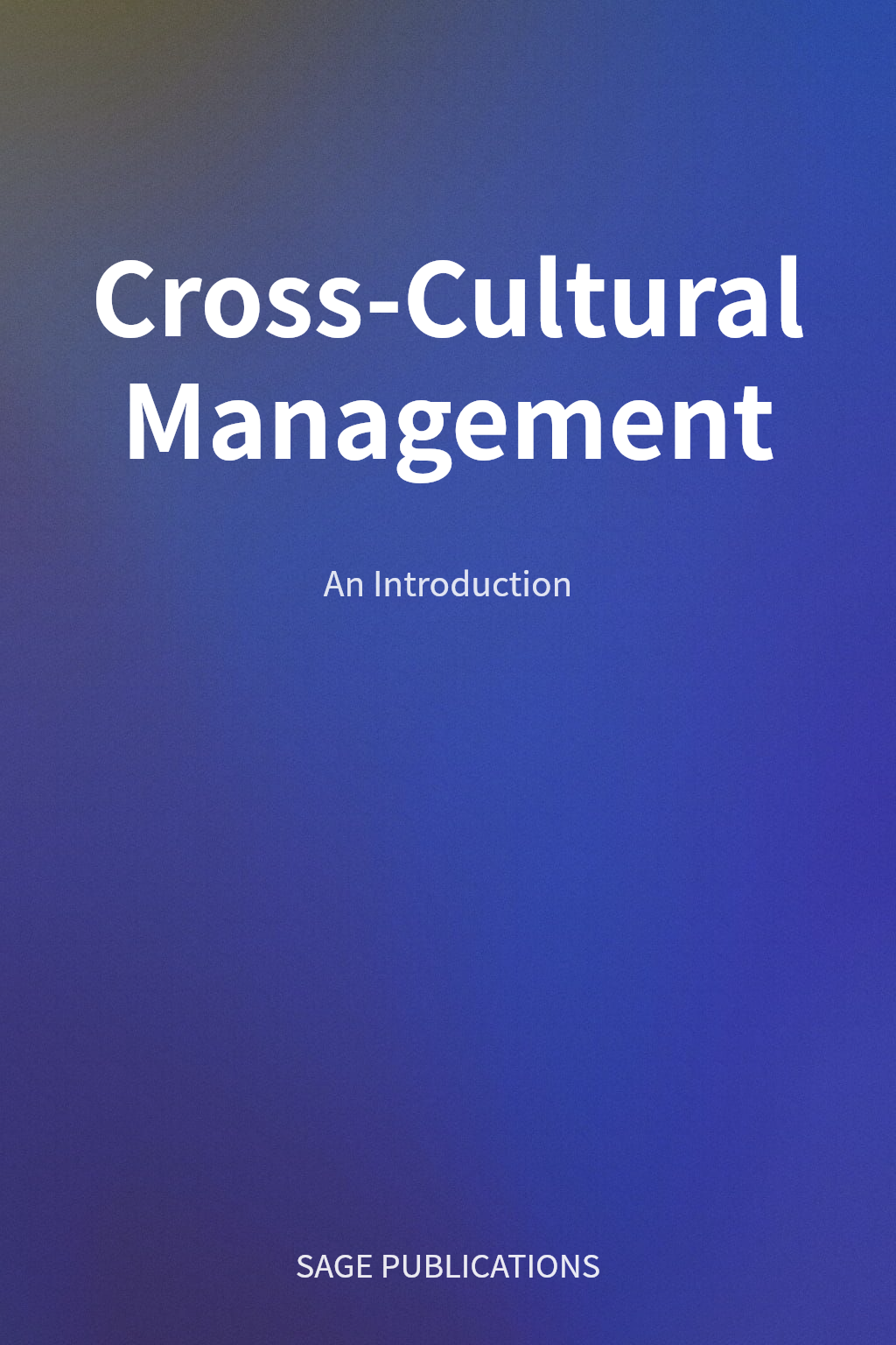 Cross-Cultural Management cover