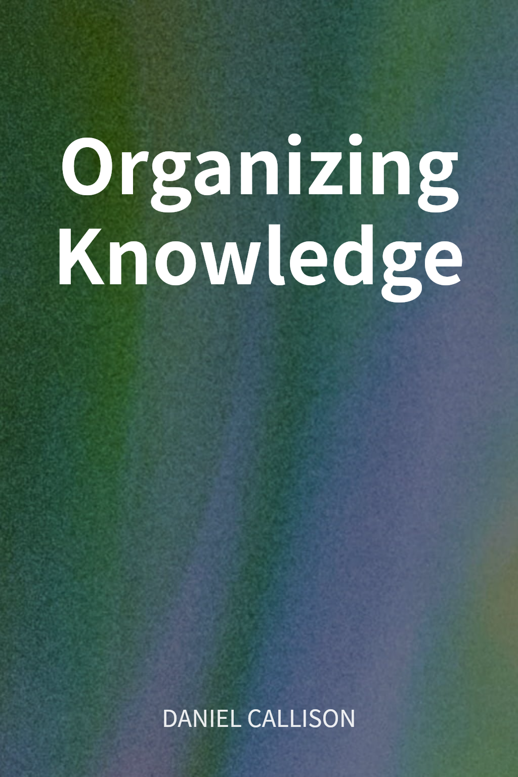 Organizing Knowledge cover