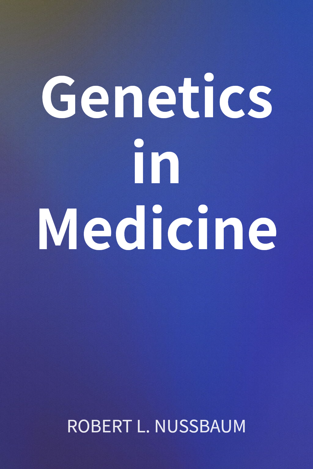 Genetics in Medicine cover