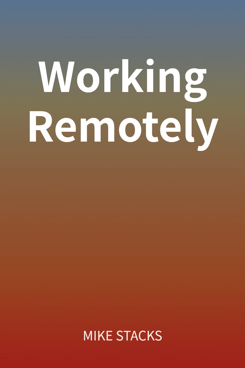 Working Remotely cover