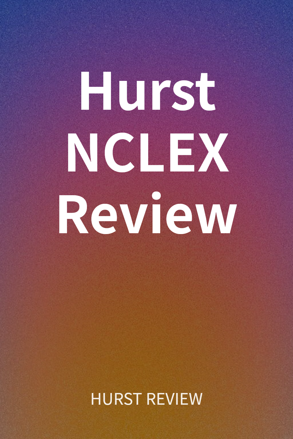 Hurst NCLEX Review cover