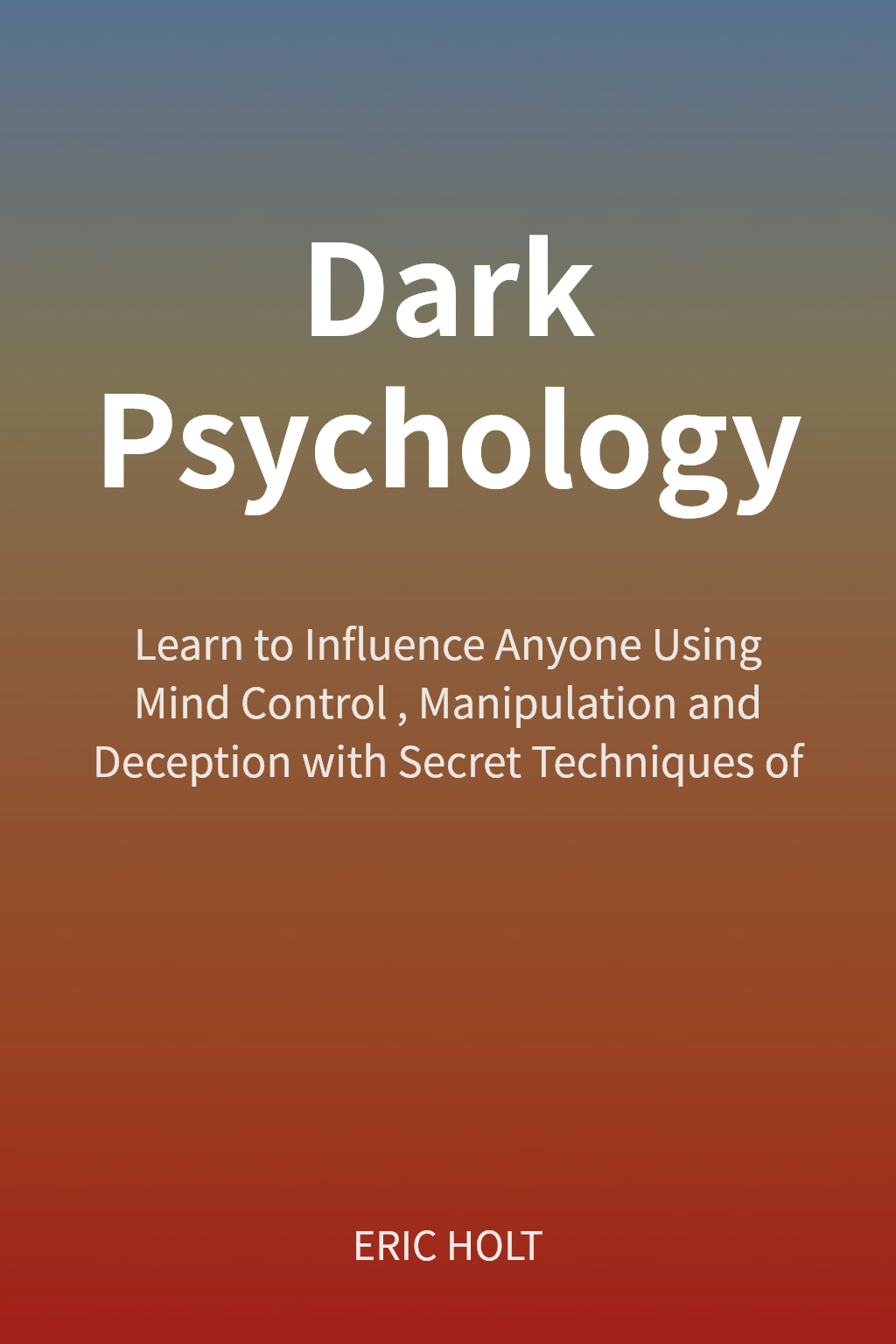 Dark Psychology cover