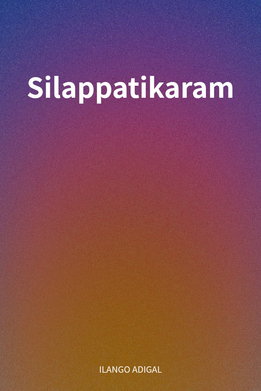 Silappatikaram cover