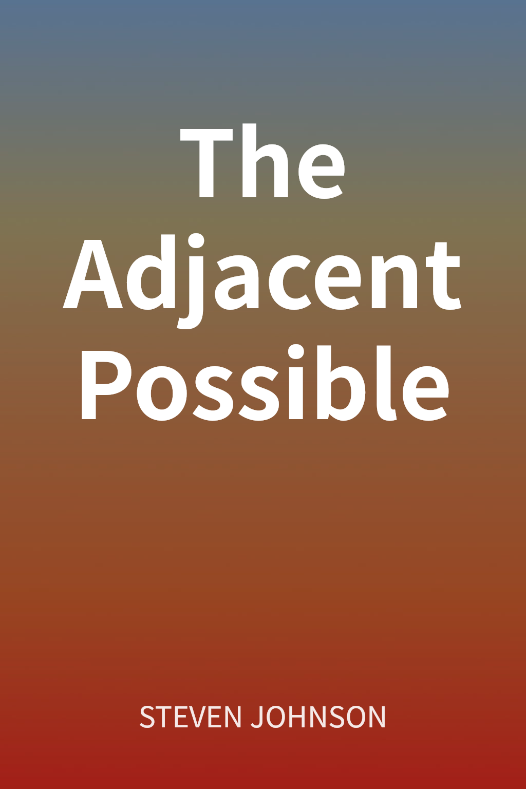 The Adjacent Possible cover