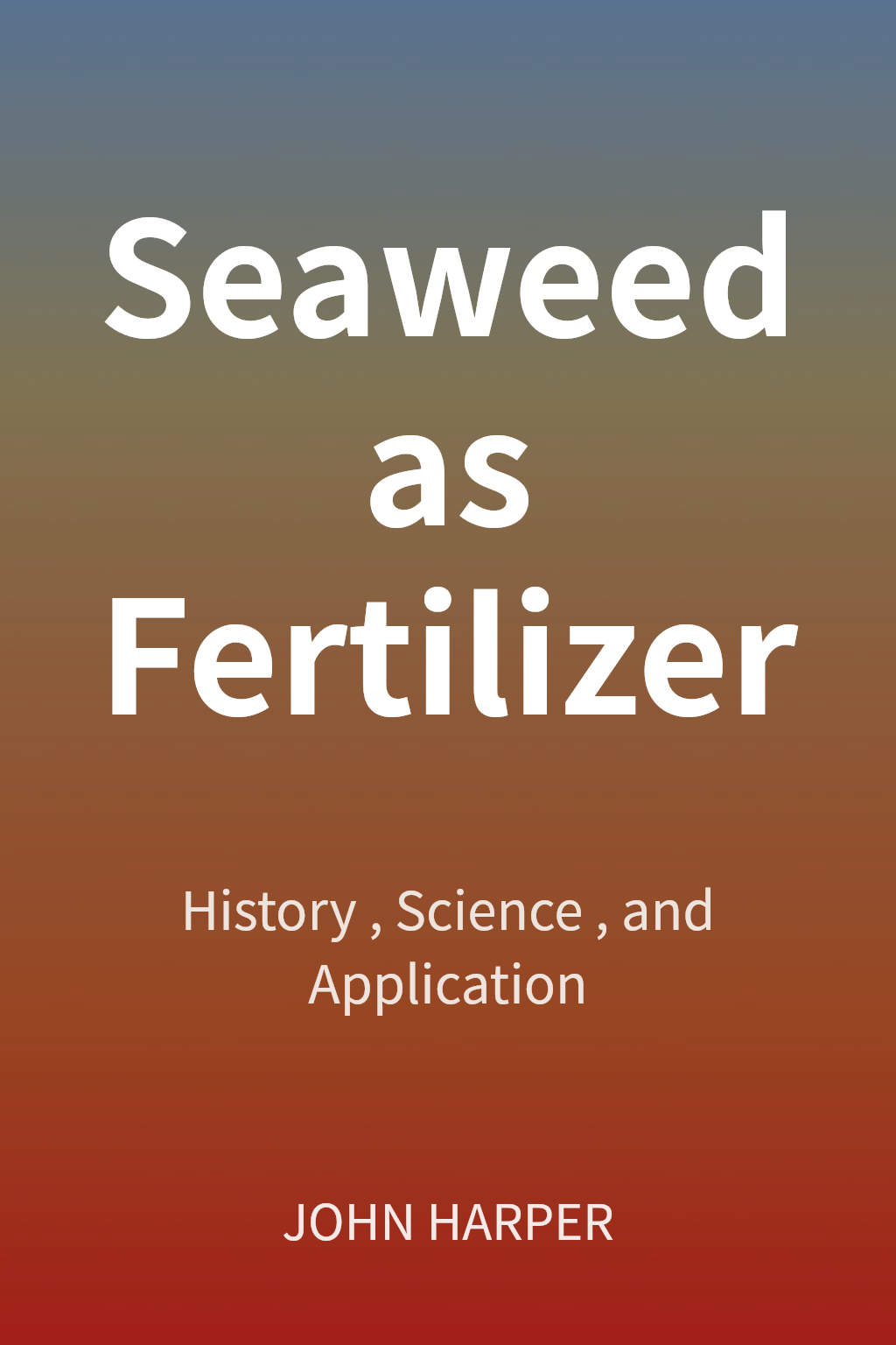 Seaweed as Fertilizer cover