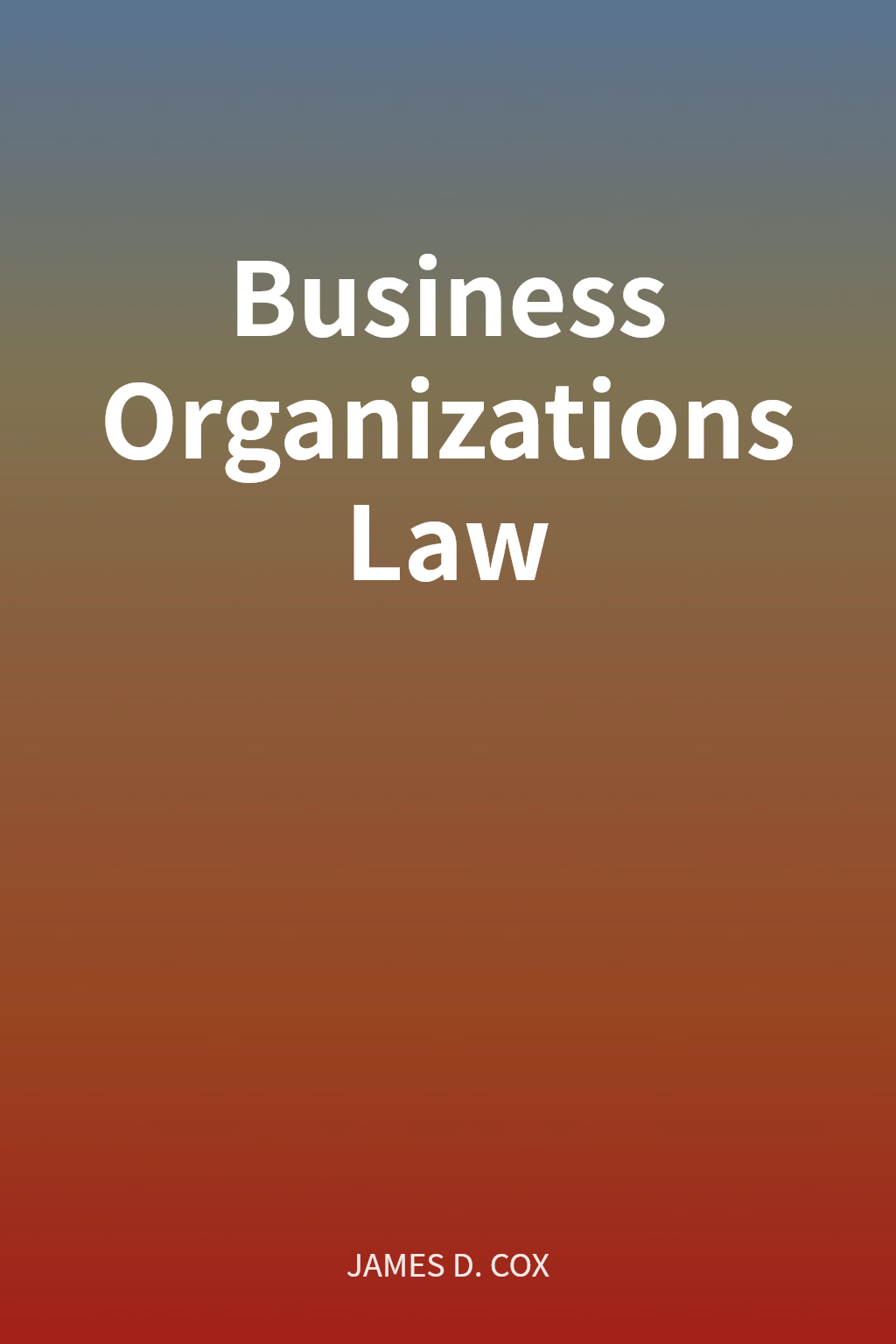 Business Organizations Law cover