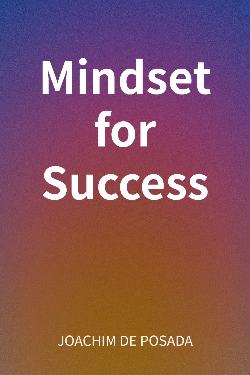 Mindset for Success cover