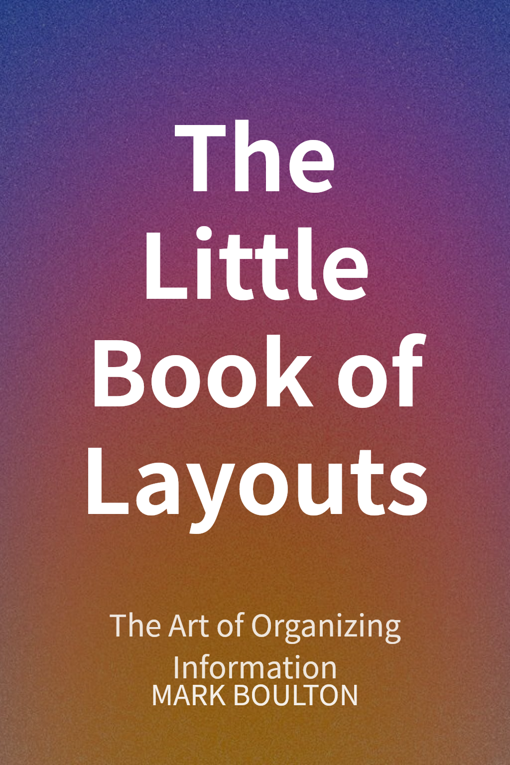 The Little Book of Layouts cover