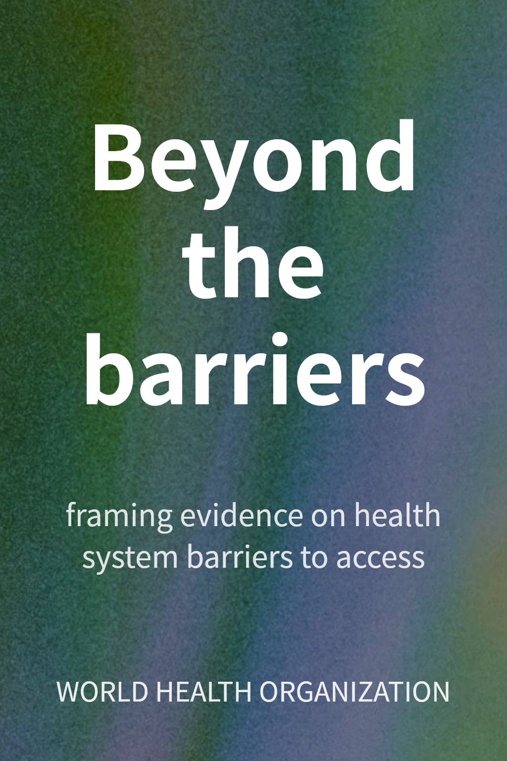 Beyond the barriers cover
