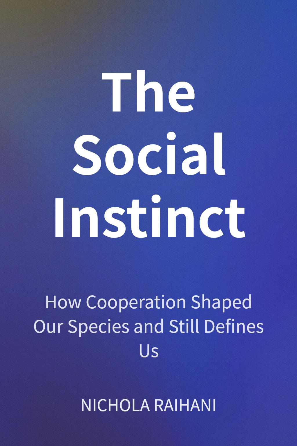 The Social Instinct cover