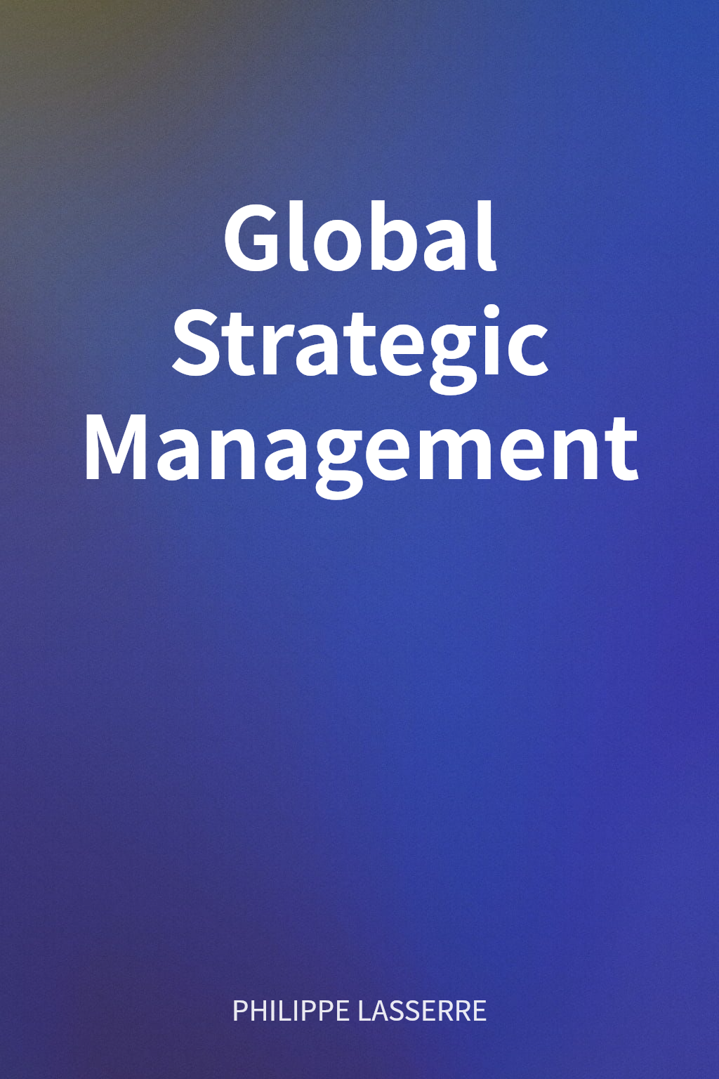 Global Strategic Management cover