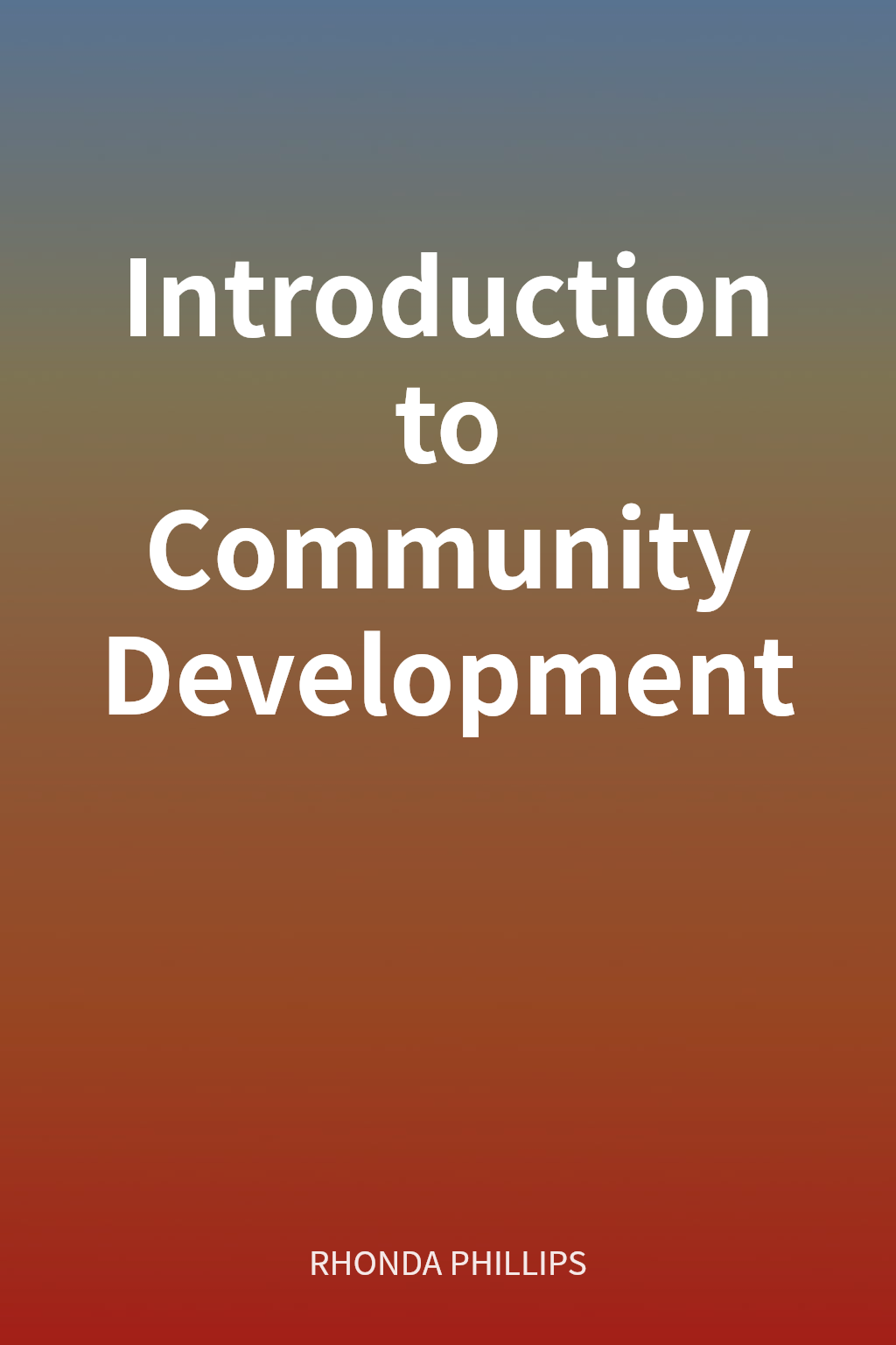 Introduction to Community Development cover