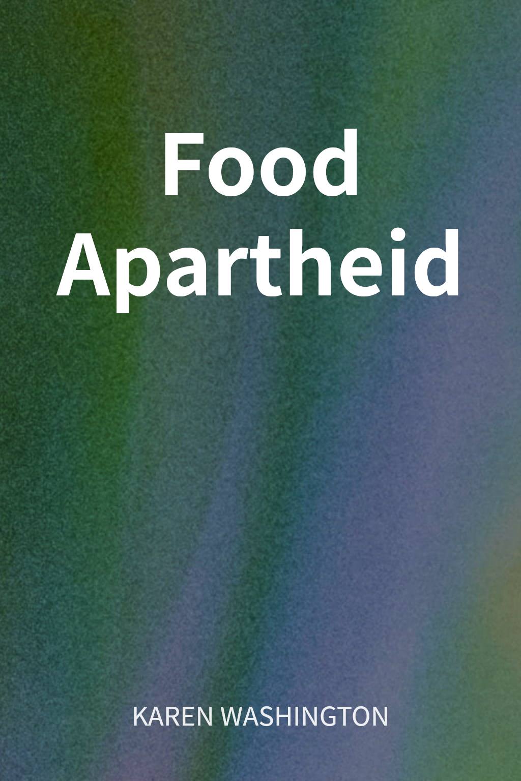 Food Apartheid cover