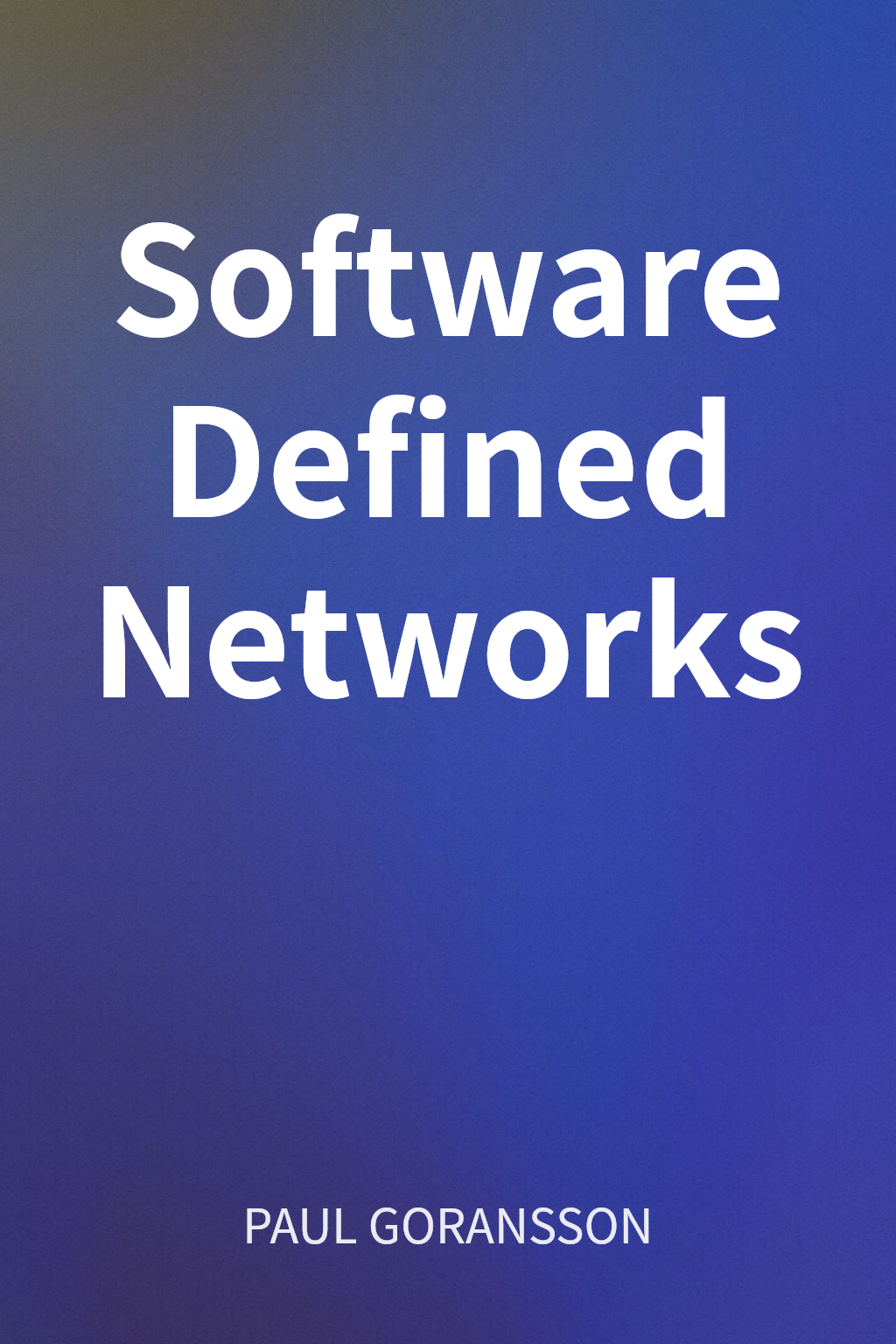 Software Defined Networks cover