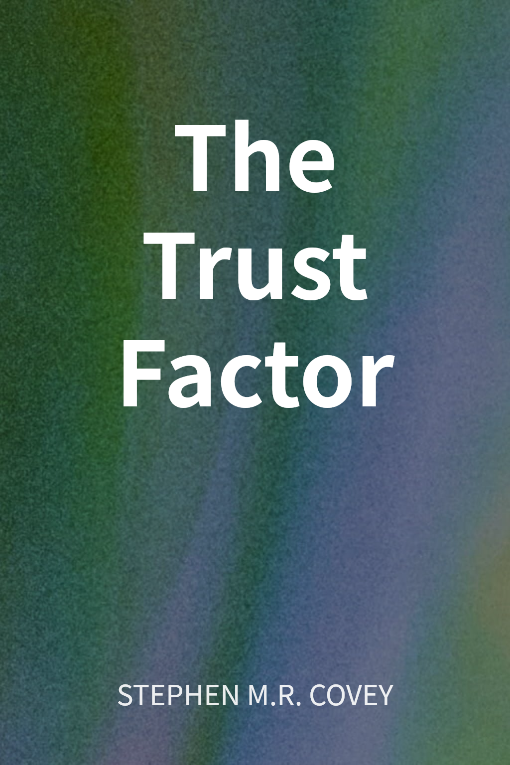 The Trust Factor cover