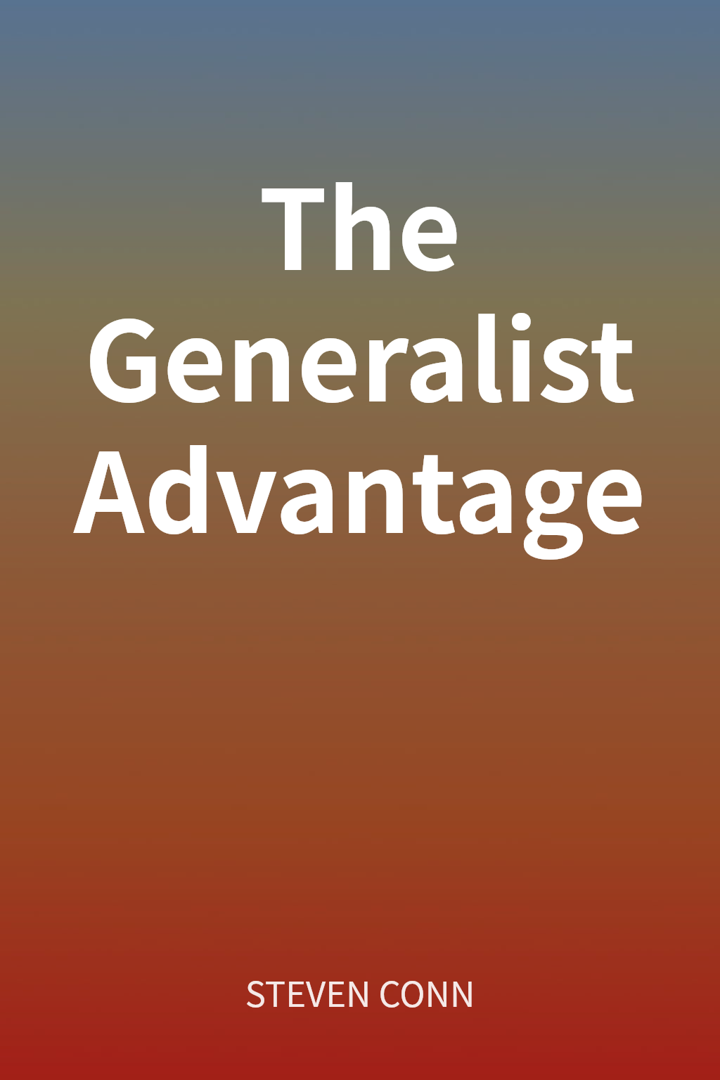 The Generalist Advantage cover