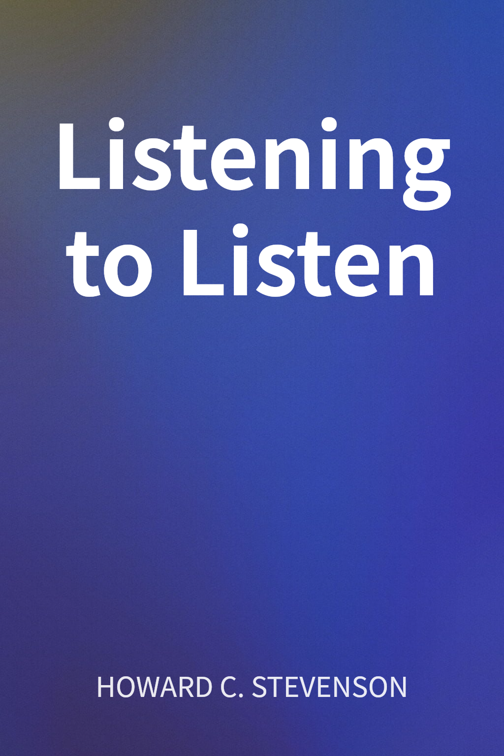 Listening to Listen cover
