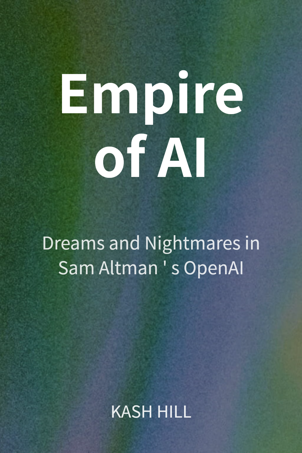 Empire of AI cover