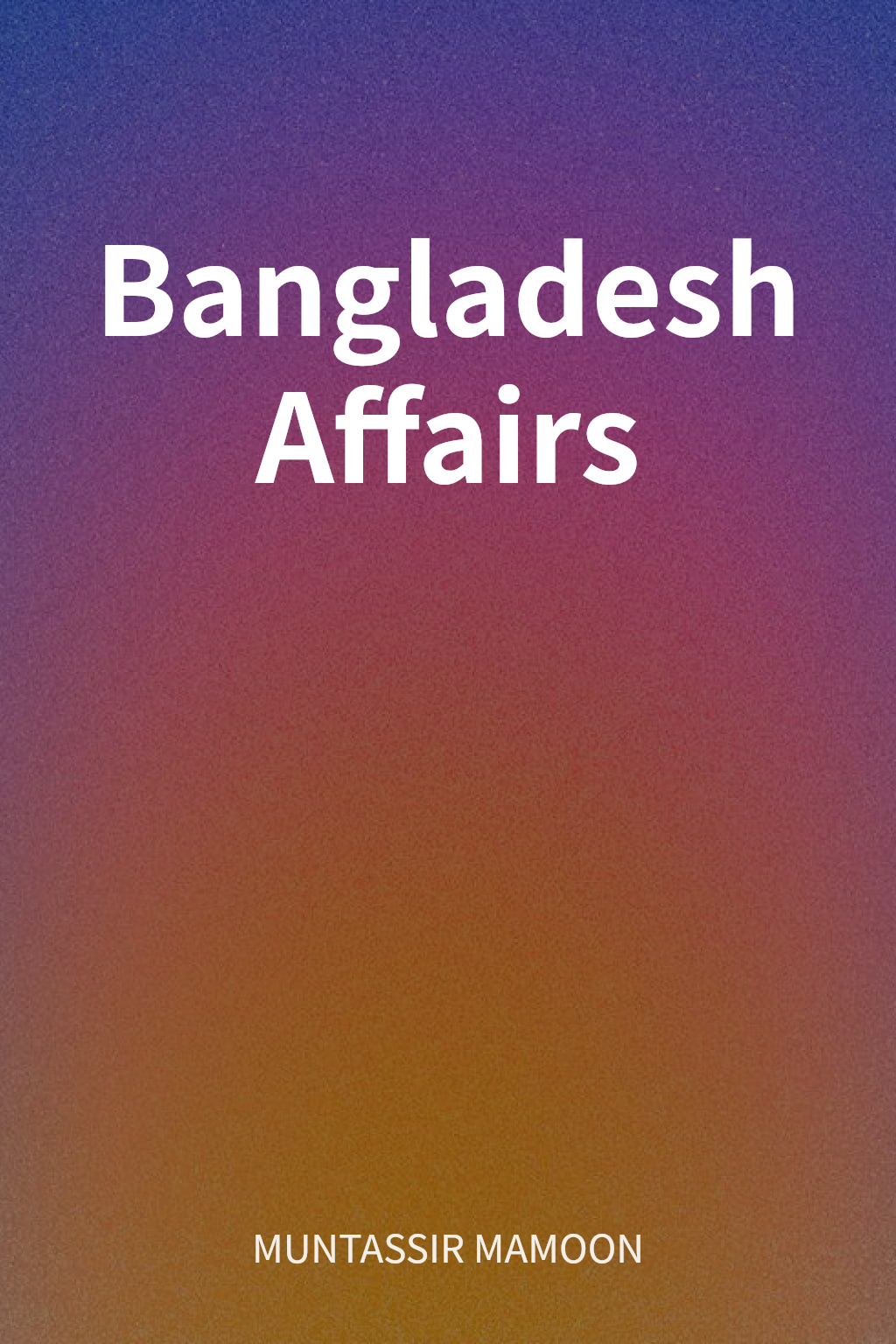 Bangladesh Affairs cover