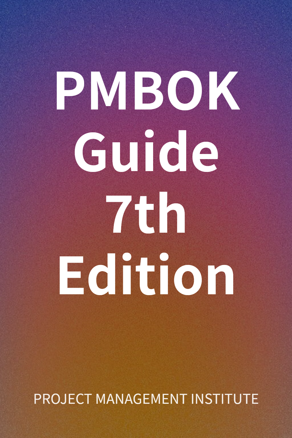 PMBOK Guide 7th Edition cover