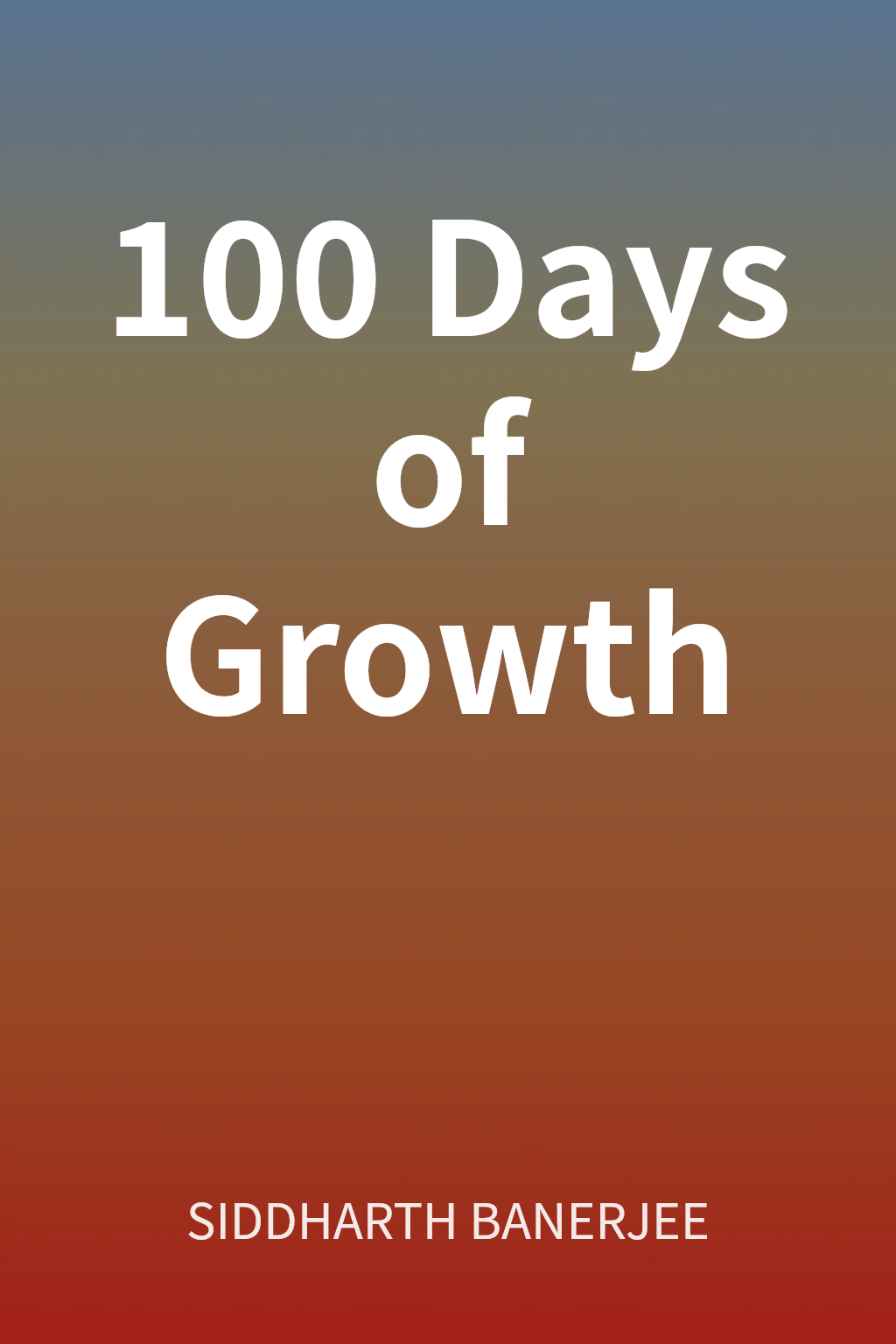 100 Days of Growth cover